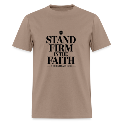 Stand Firm - men's T-Shirt - brown savana