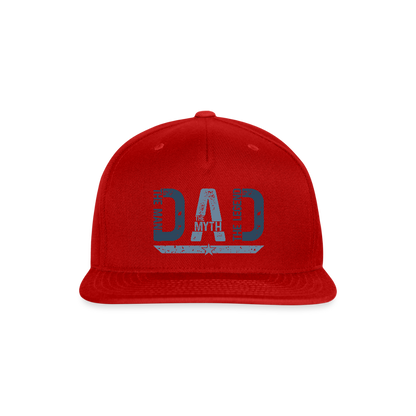 Dad -Snapback Baseball Cap - red