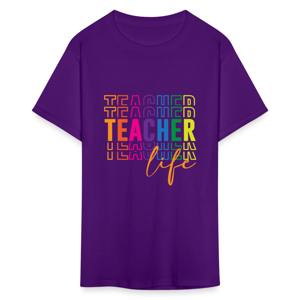 Teacher Life - T-Shirt - purple