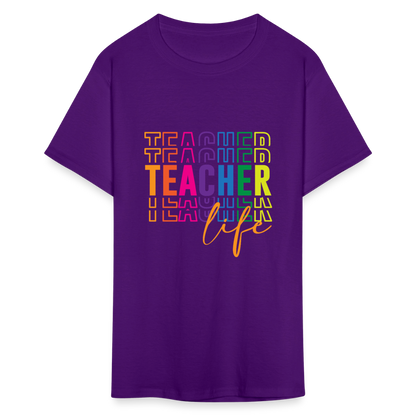 Teacher Life - T-Shirt - purple