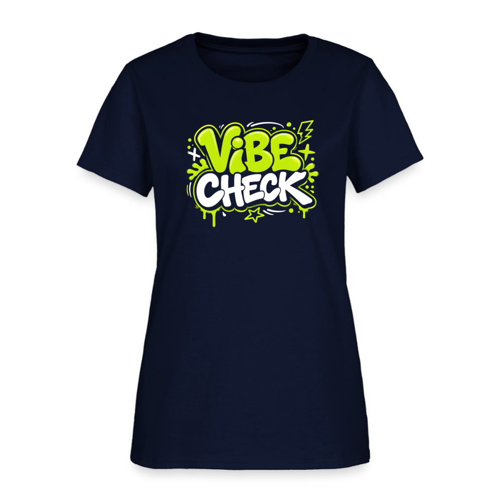 Vibe Check - Graffiti Women's T-Shirt - navy