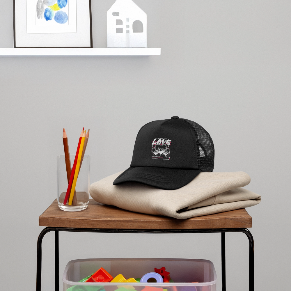 Spread Your Love - Kid's Trucker Cap - black