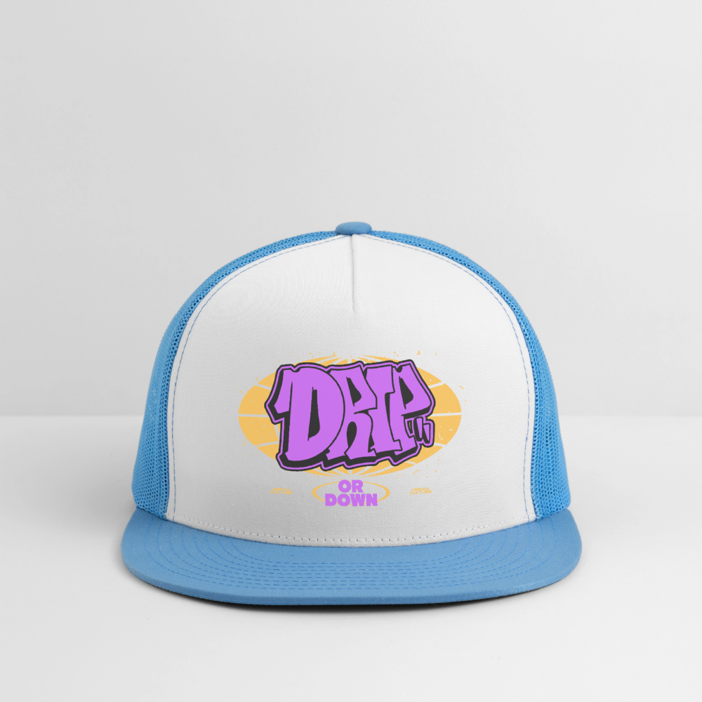 Drip - Graffiti Trucker Hat - white/blue