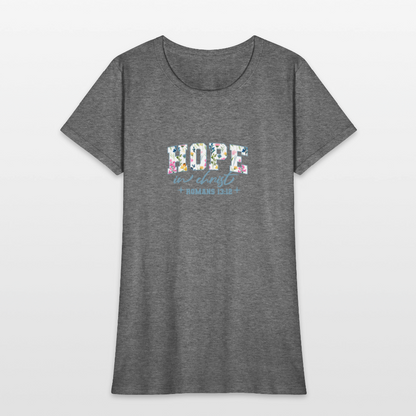 Hop in Christ - Women's T-Shirt - graphite heather