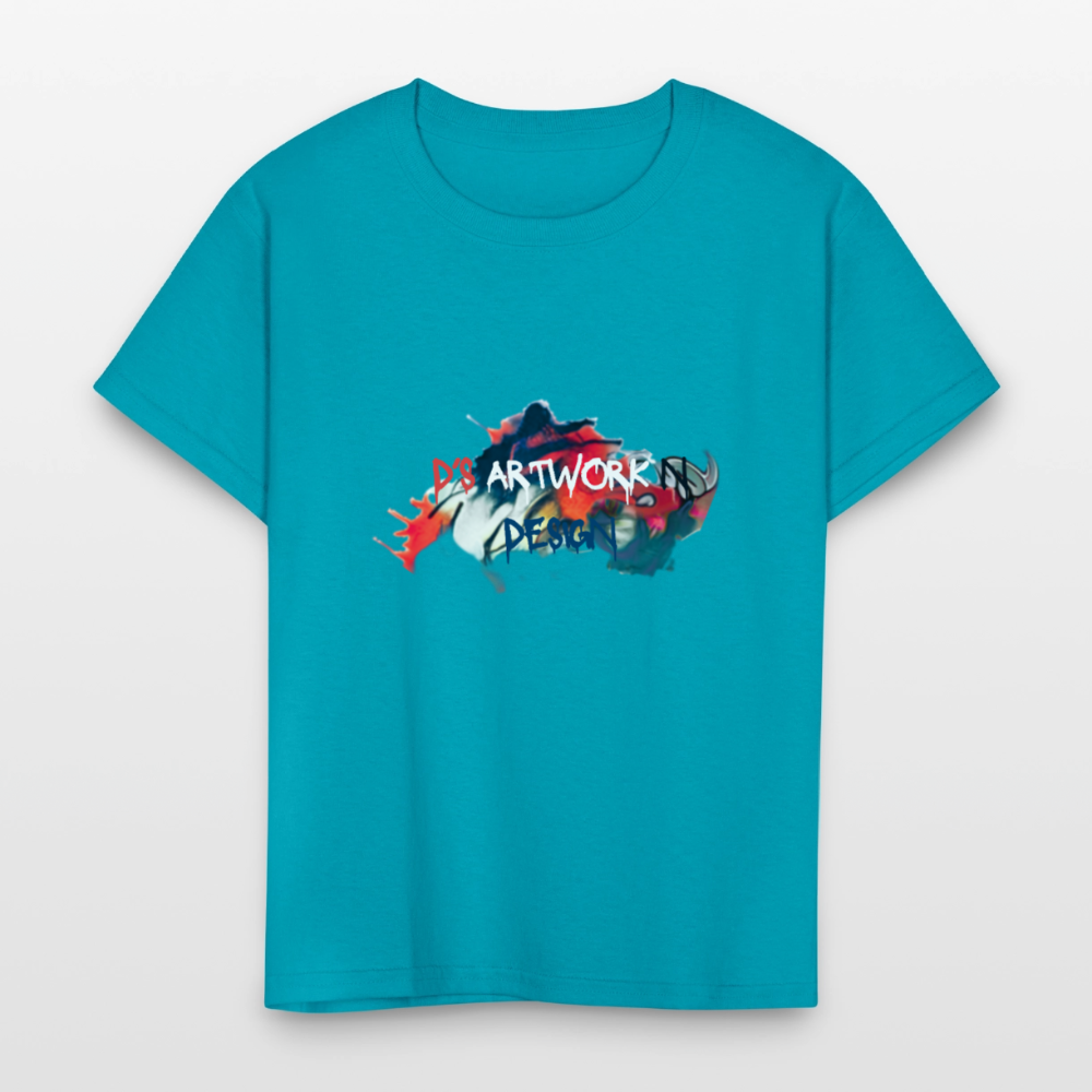 Spray Paint - DS Kids' T-Shirt - turquoise