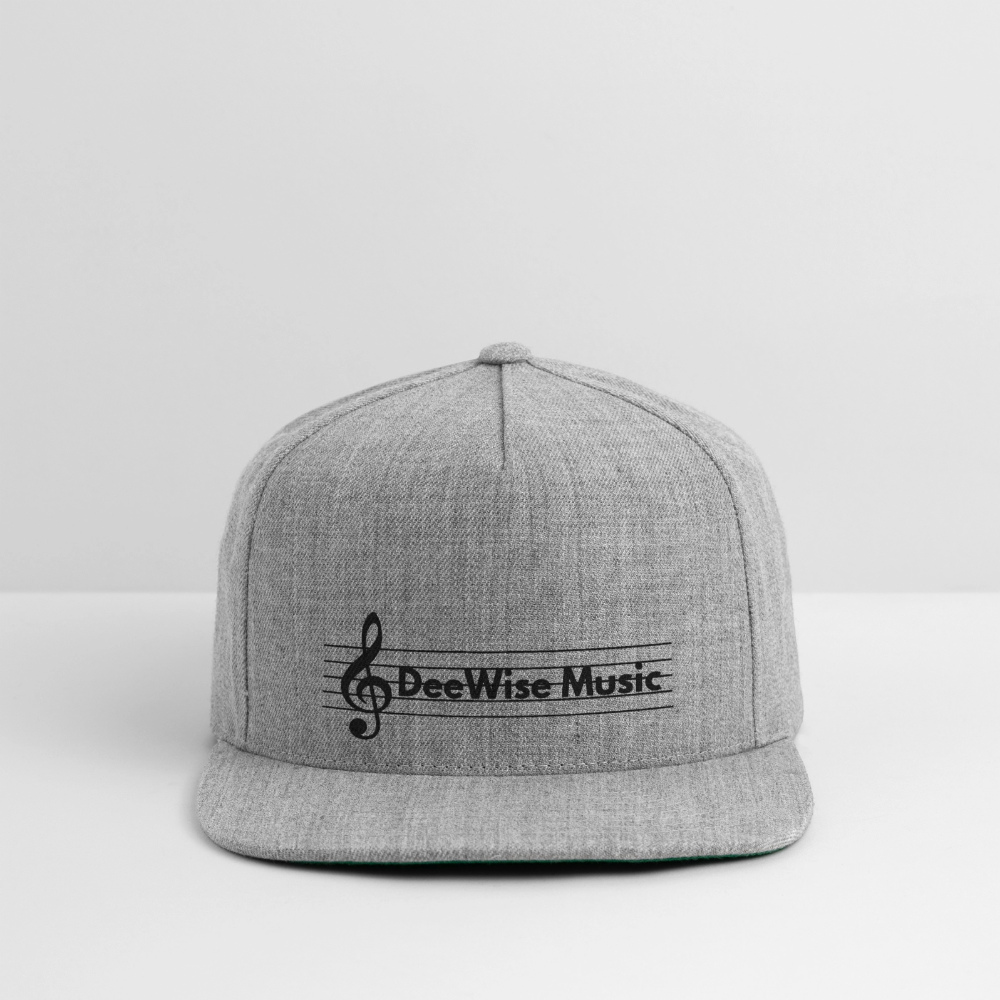 DeeWise Music - Snapback Baseball Cap - heather gray