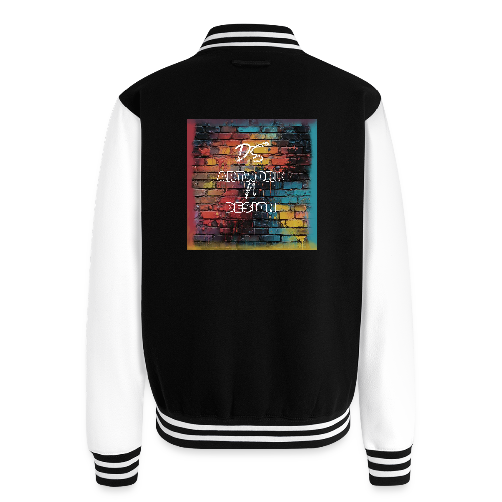 Brick Wall Art -  Letterman Jacket - black/white