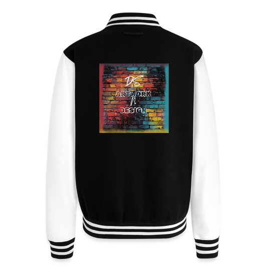 Brick Wall Art -  Letterman Jacket - black/white