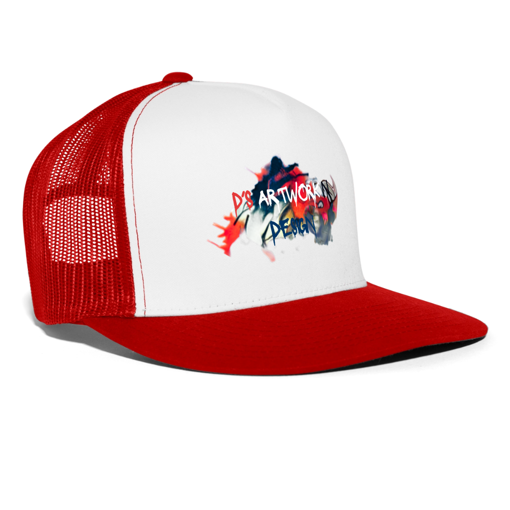 Spray Paint - DS Trucker Hat - white/red