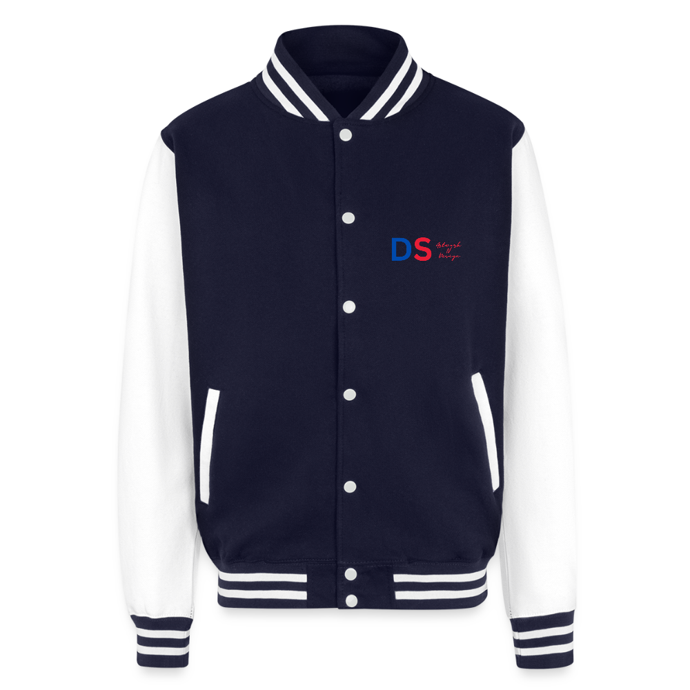 Chains Broken - Letterman Jacket - navy/white