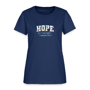 Hop in Christ - Women's T-Shirt -  blue dusk