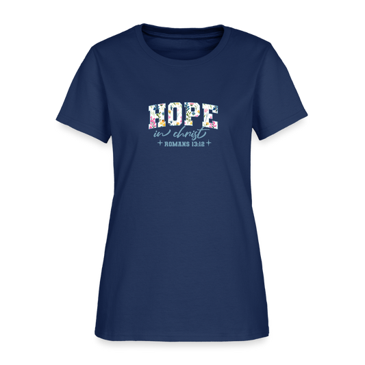 Hop in Christ - Women's T-Shirt -  blue dusk