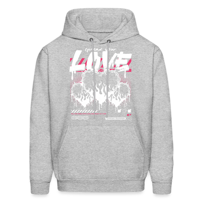 Heart of fire - Men's Hoodie - heather gray