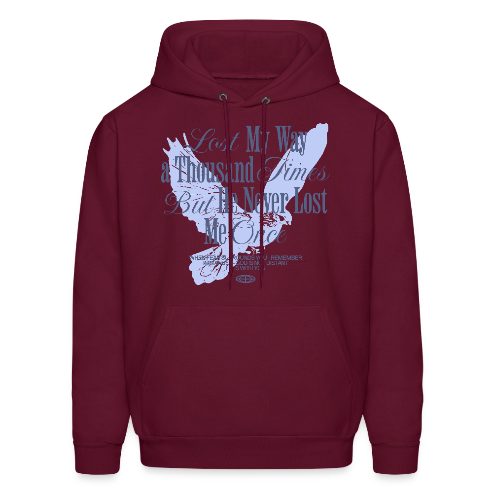 God is with Us - Men's Hoodie - burgundy