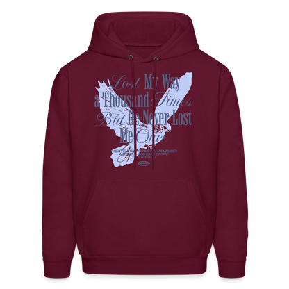 God is with Us - Men's Hoodie - burgundy