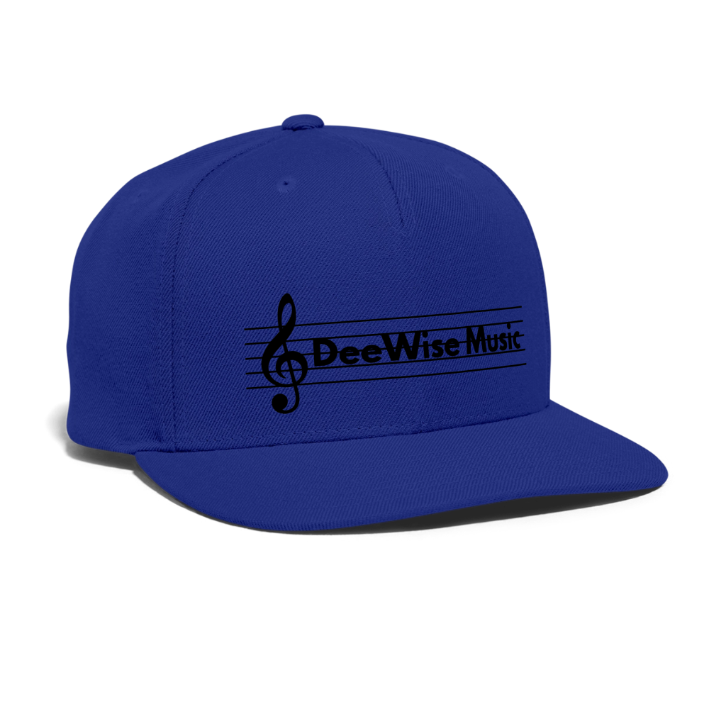 DeeWise Music - Snapback Baseball Cap - royal blue