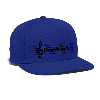DeeWise Music - Snapback Baseball Cap - royal blue