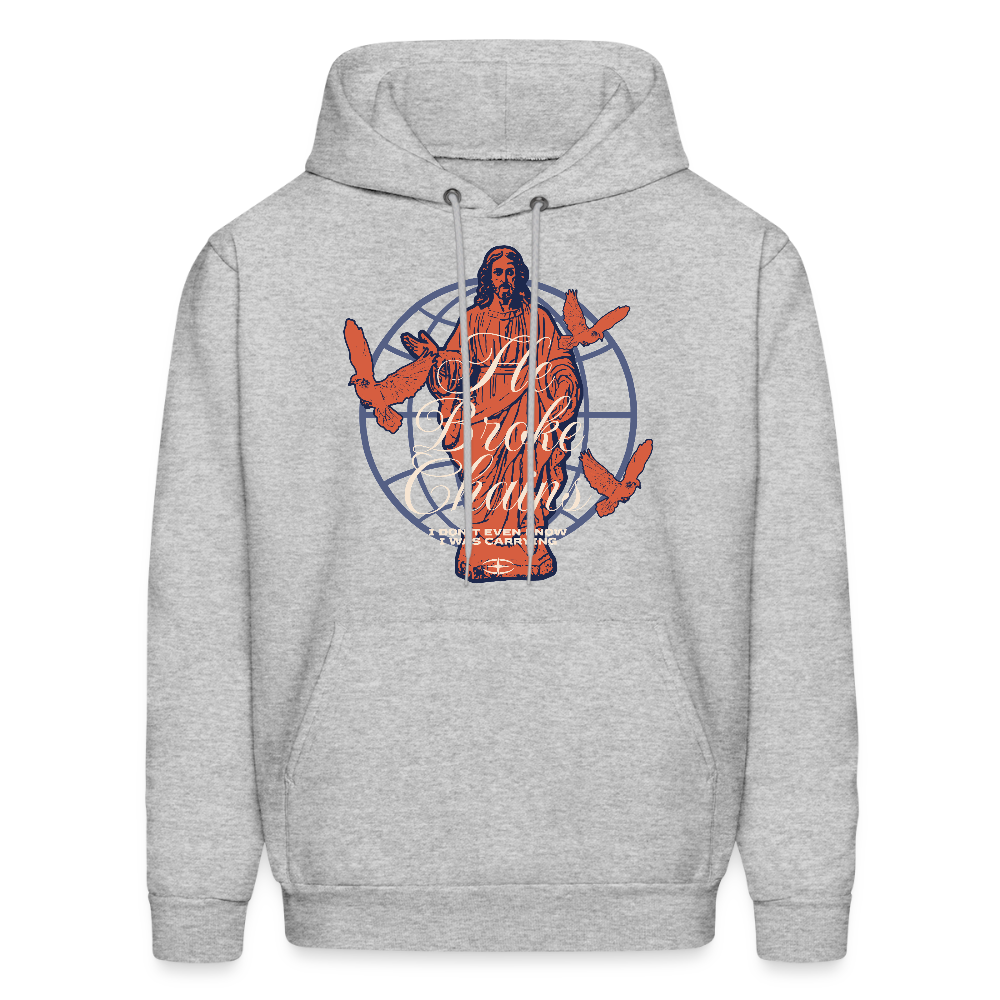 Chains Broken - Men's Hoodie - heather gray
