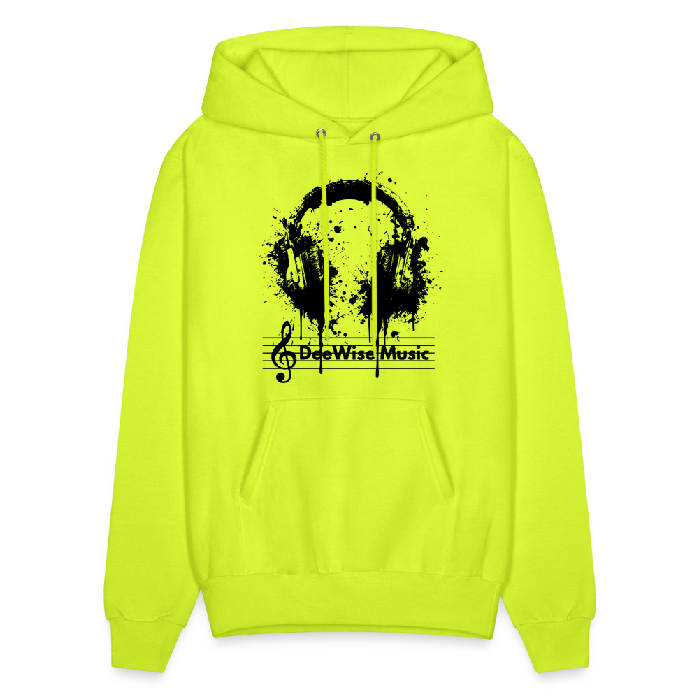 DeeWise Music - Men's Hoodie - safety green