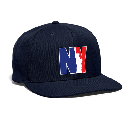 NY - Snapback Baseball Cap - navy