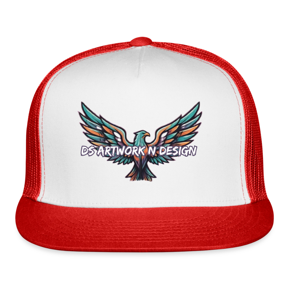Graffiti Eagle - Trucker Hat - white/red