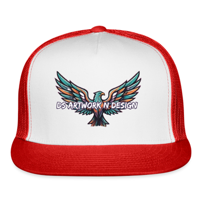 Graffiti Eagle - Trucker Hat - white/red