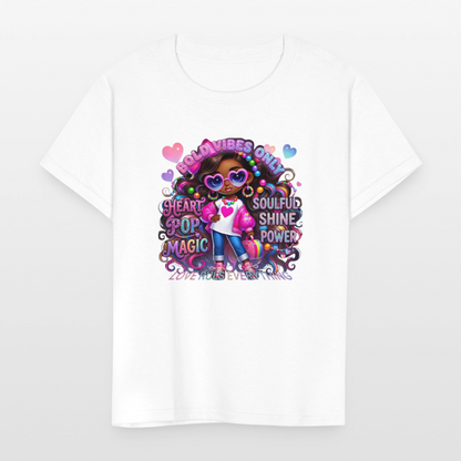 Black Girl Power - Bold Vibes Only Kids' T-Shirt - white