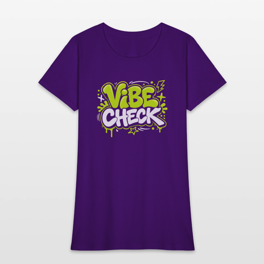 Vibe Check - Graffiti Women's T-Shirt - purple