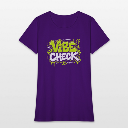 Vibe Check - Graffiti Women's T-Shirt - purple