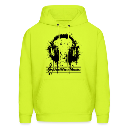 DeeWise Music - Men's Hoodie - safety green