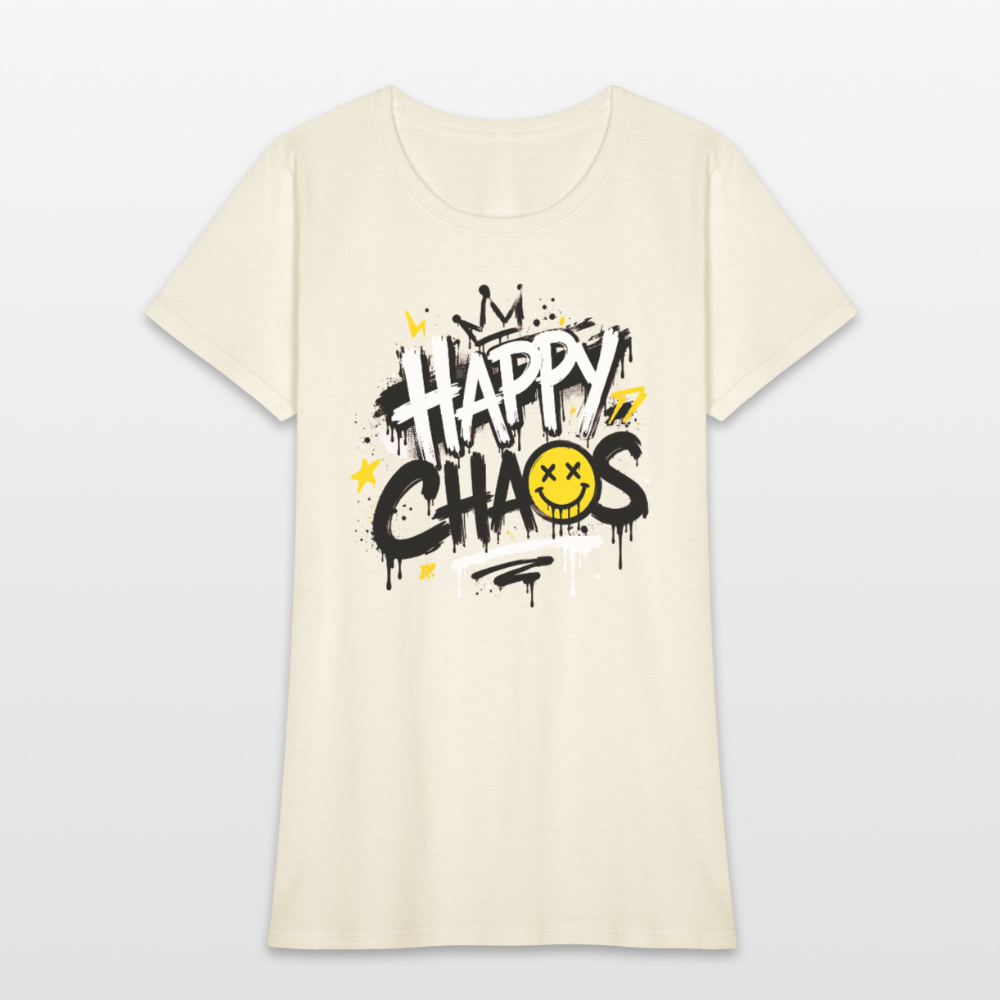 Happy Chaos - Graffiti Women's T-Shirt - off white