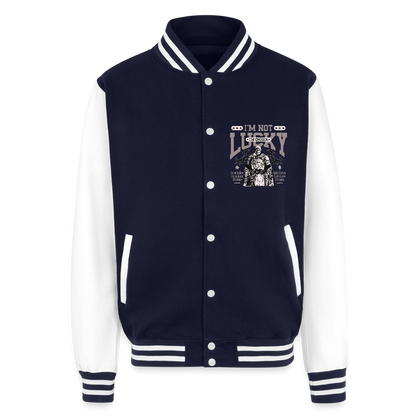 Chosen One - Letterman Jacket - navy/white