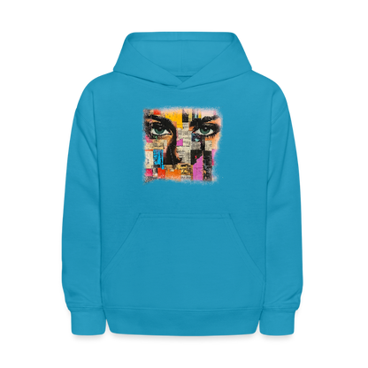 Pop Culture Woman 3 - Kids' Hoodie - turquoise