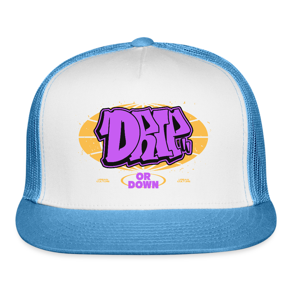 Drip - Graffiti Trucker Hat - white/blue