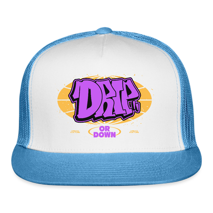 Drip - Graffiti Trucker Hat - white/blue