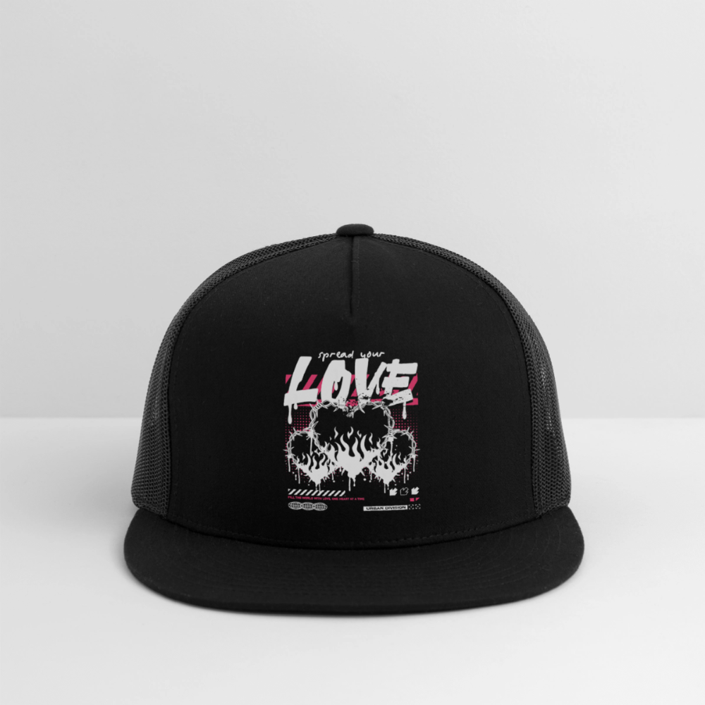 Heart of Fire - Trucker Hat - black/black