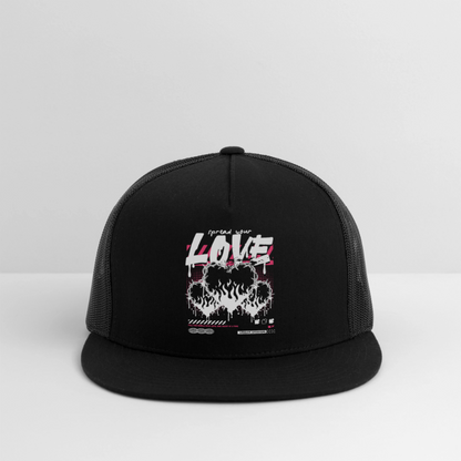 Heart of Fire - Trucker Hat - black/black