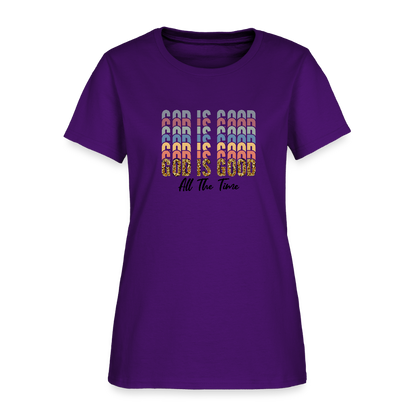 Good is God - Colorful Women's short Sleeve T-Shirt - purple