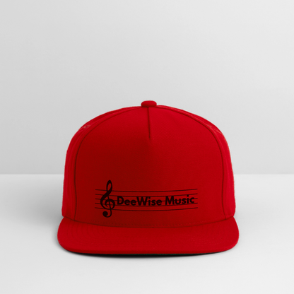 DeeWise Music - Snapback Baseball Cap - red