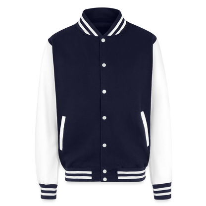 Stay Strong - Men's Letterman Jacket - navy/white
