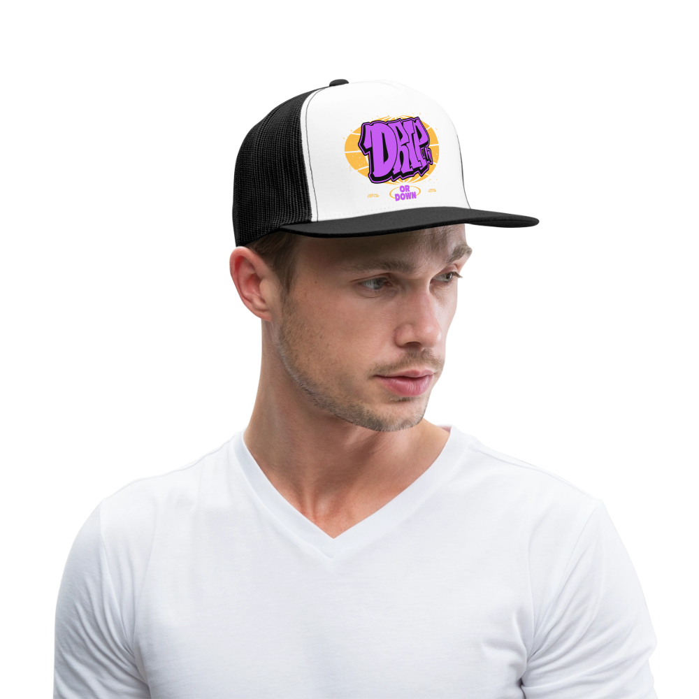 Drip - Graffiti Trucker Hat - white/black