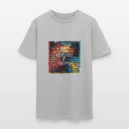 Brick Wall Artwork - Men's Tee - gravel 