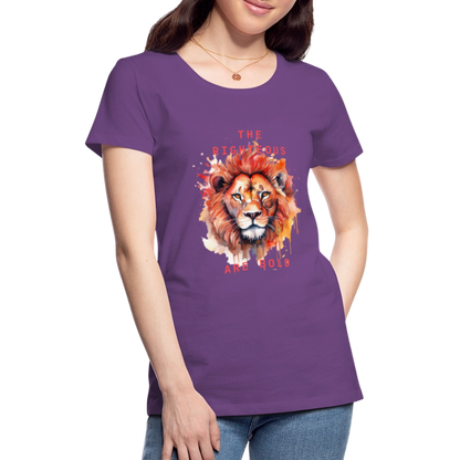 Bold Lion - Women’s T-Shirt - purple