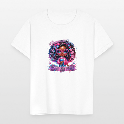 Black Girl Power - Bold and Sweet Kids' T-Shirt - white