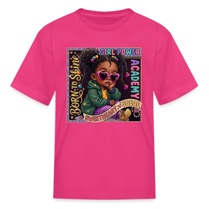 Black Girl Power - Swetheart Squad Kids' T-Shirt - fuchsia