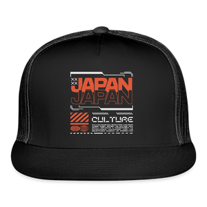 Japan Culture - Trucker Hat - black/black