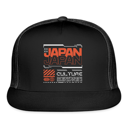 Japan Culture - Trucker Hat - black/black