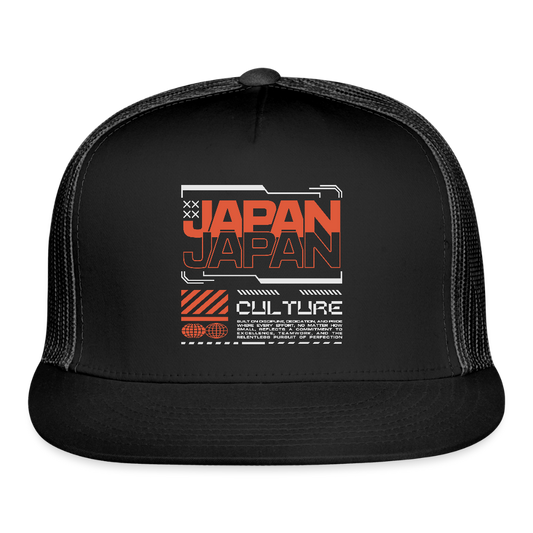 Japan Culture - Trucker Hat - black/black