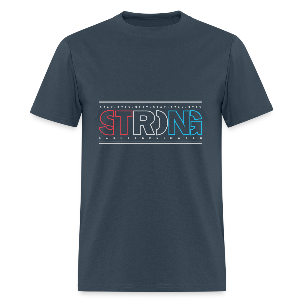 Stay Strong - Men's T-Shirt -  blue dusk