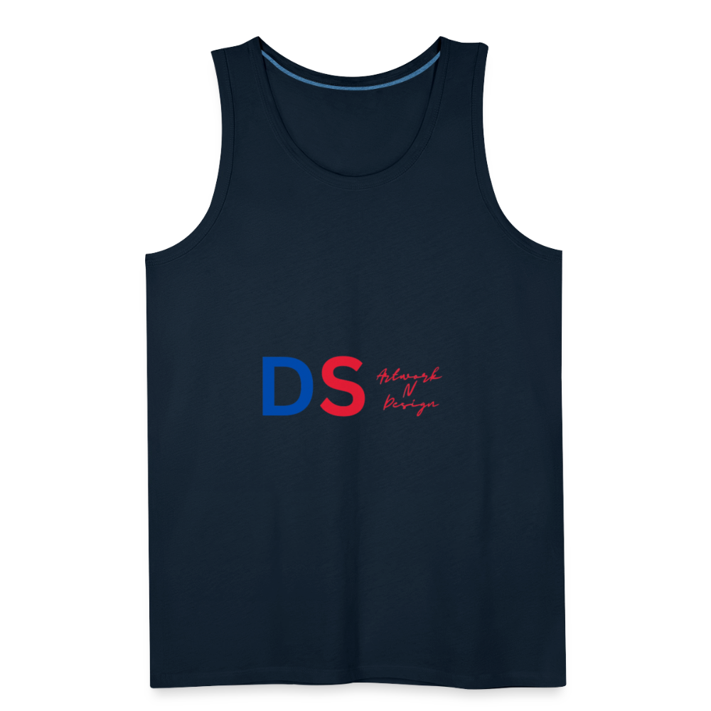 DS blue and red - Men’s Premium Tank - deep navy